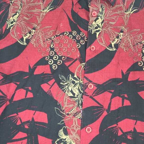 Cubavera Men's Size X-large Hawaiian Shirt Short Sleeve Button-Down Shirt - Picture 2 of 11